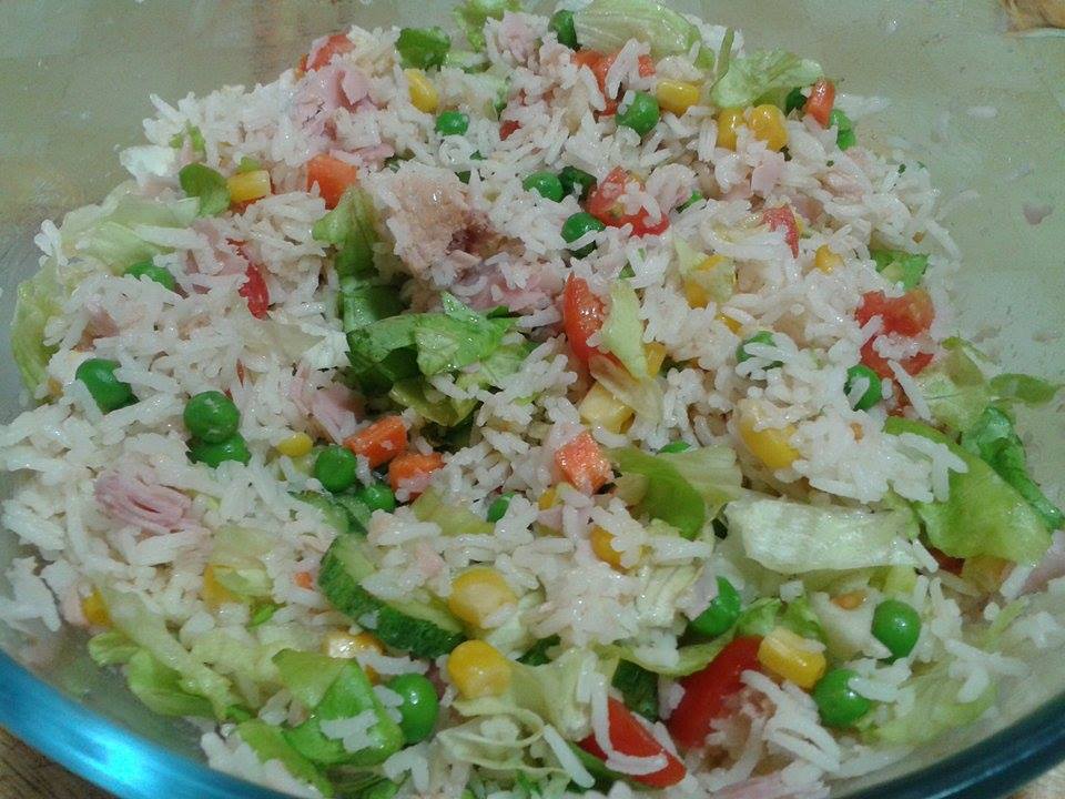 Insalata di Riso con Riso basmati e Verdure fresche — ricetta fatta in casa