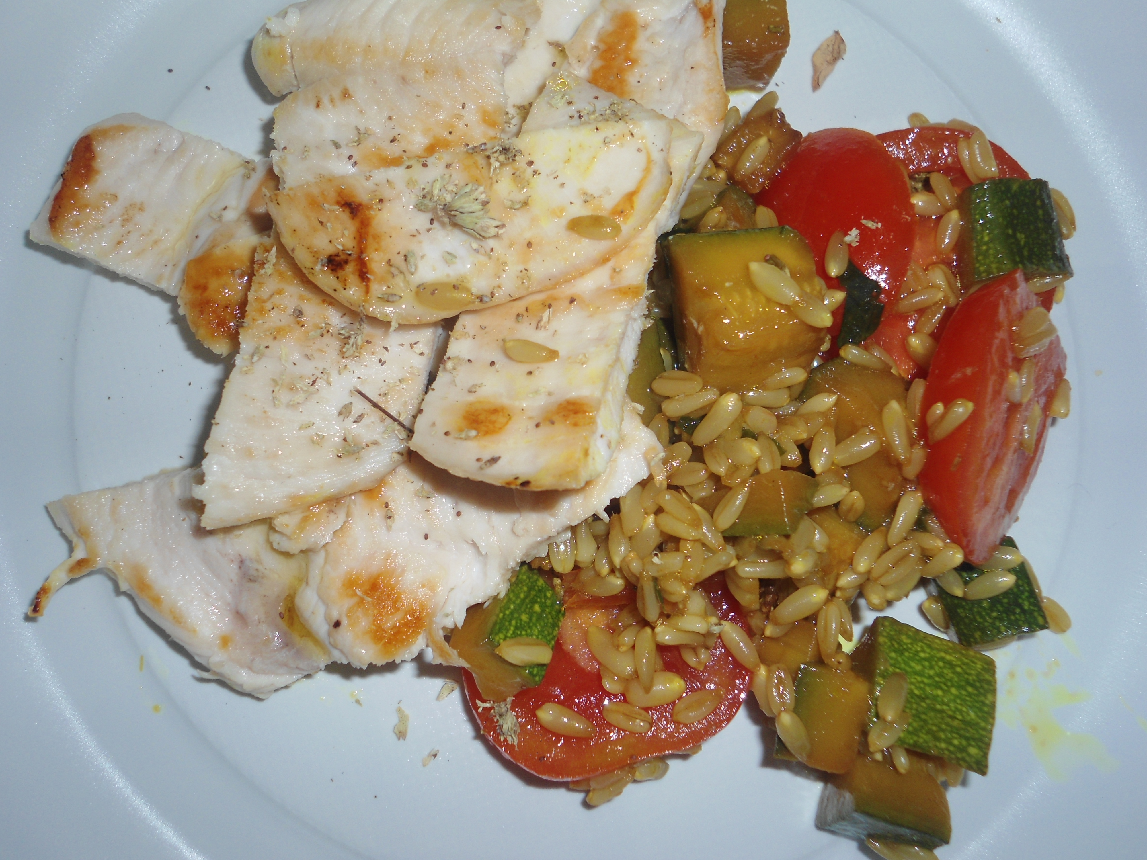 Petto di Pollo e Avena con Verdure — ricetta fatta in casa