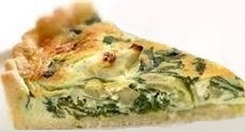 Quiche di spinaci e prosciutto — ricetta fatta in casa